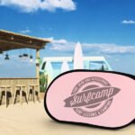 Bannières de plage pop-out, structure avec impression