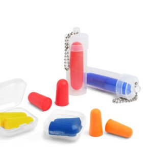 Échantillon de bouchons d&rsquo;oreilles avec étui