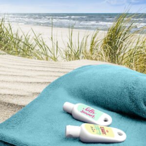 Crèmes solaires au format porte-clés