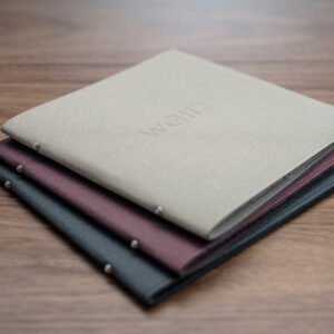 Cartes de menus à couverture souple