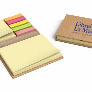 Blocs-notes adhésifs avec couverture en liège