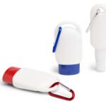 Échantillons de crème solaire au format porte-clés