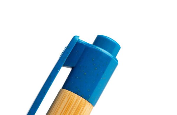 Stylos à bille en bambou à éléments en fibre de paille de blé