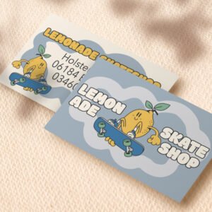 Cartes de visite avec couleurs spéciales