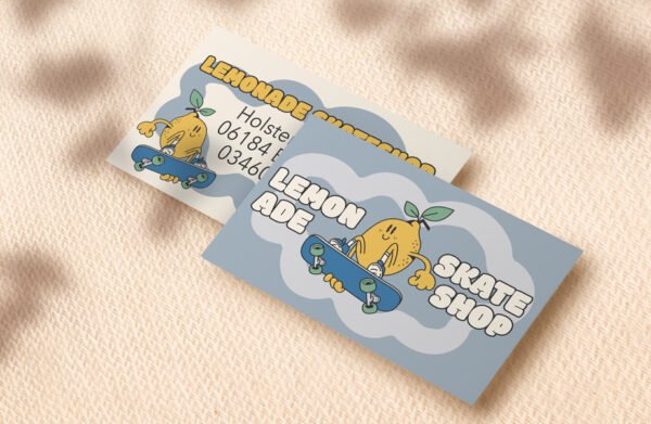Cartes de visite avec couleurs spéciales