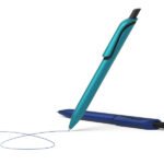 Échantillon de stylo à bille à effet métallique