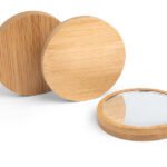Échantillon de miroir de poche en bambou