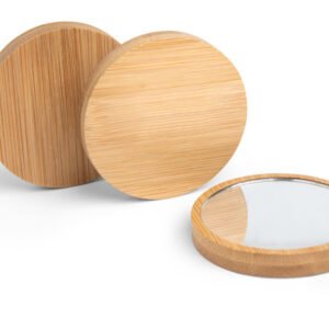 Échantillon de miroir de poche en bambou