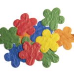 Confettis avec graines de fleurs