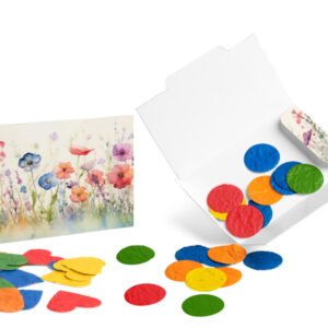 Confettis avec graines de fleurs