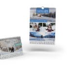 Calendriers photo avec reliure à spirale