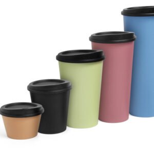 Échantillon de gobelet réutilisable en plastique