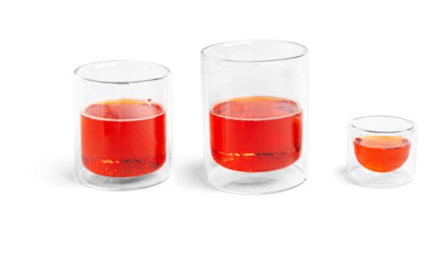 Échantillon de verre isotherme droit