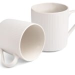 Échantillon de tasse striée