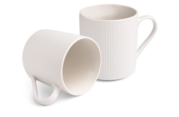 Échantillon de tasse striée
