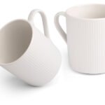 Échantillon de tasse striée