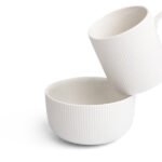 Échantillon de tasse striée