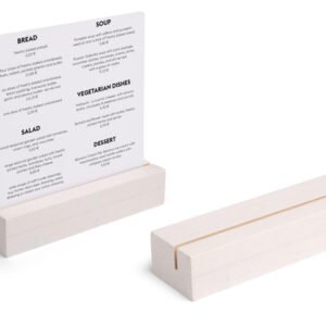 Supports pour marque-places en bois, blanc