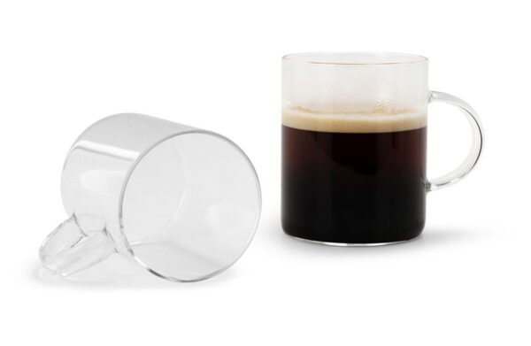 Échantillon de tasse en verre borosilicate