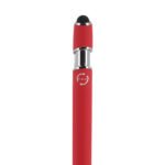 Échantillon de stylo à bille en aluminium recyclé avec Soft Touch, pointe stylet et détails chromés