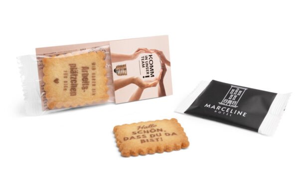 Échantillon de biscuit avec logo