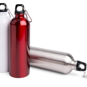 Échantillon de gourde en inox avec mousqueton