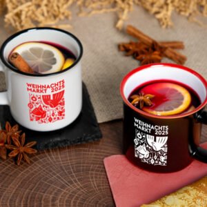 Tasses à vin chaud rétro