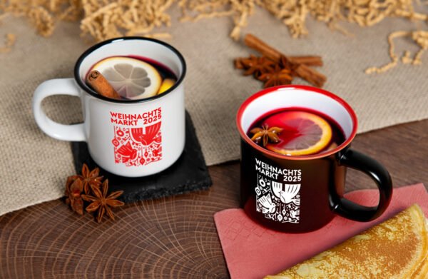 Tasses à vin chaud rétro