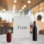 Sacs en papier avec cordon en papier tressé