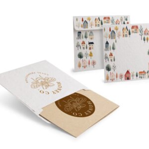 Enveloppes en papier à base de graines, autocollantes