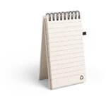 Blocs-notes en brique de lait recyclée avec stylo à bille
