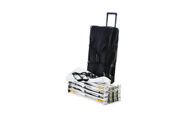 Stand pliable tissu courbe, structure avec impression
