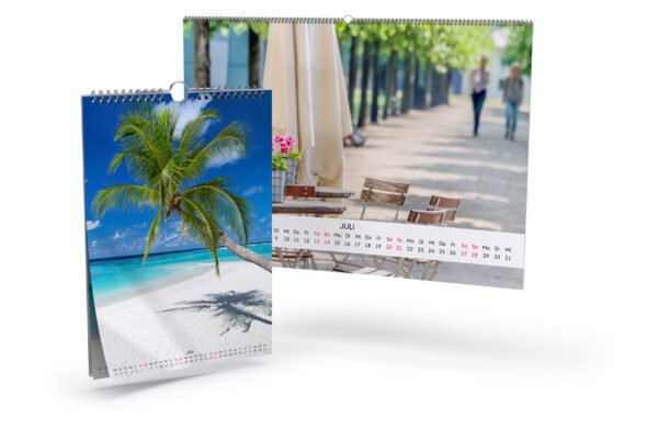 Calendriers muraux avec reliure à spirale