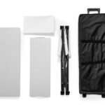Comptoir pliable en tissu, structure