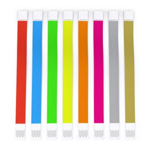 Bracelets d&rsquo;accès en Tyvek®, non imprimés et avec visuels standards
