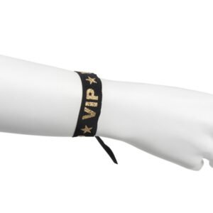 Bracelets d&rsquo;accès en tissu, tissés avec couleurs à effet métallisé