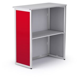 Comptoirs en profilés d’aluminium, structure avec impression