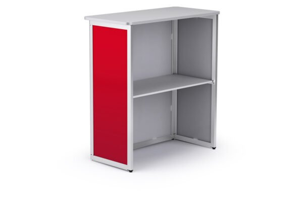 Comptoirs en profilés d’aluminium, structure avec impression