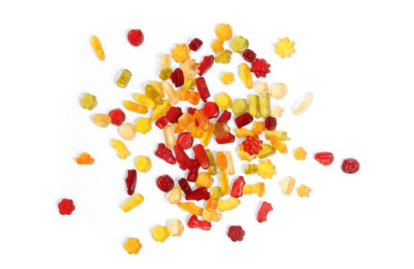 Bonbons à la gélatine aux fruits