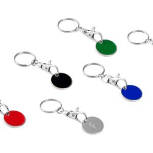 Porte-clés avec jeton de caddie basiques