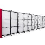 Stand parapluie magnétique XXL, structure avec impression