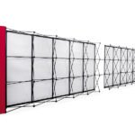 Stand parapluie magnétique XXL, structure avec impression