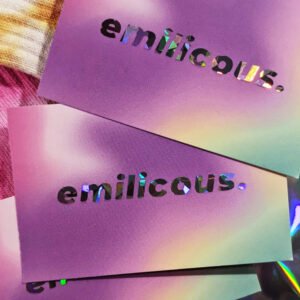 Cartes de visite avec finition