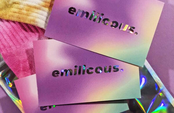 Cartes de visite avec finition