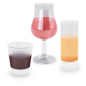 Échantillons de verres à eau-de-vie