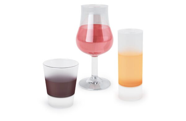 Échantillons de verres à eau-de-vie