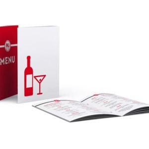 Menus avec reliure par agrafage
