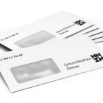 Enveloppes avec fenêtre à gauche, autocollantes