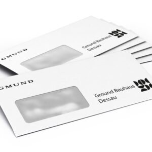 Enveloppes avec fenêtre à gauche, autocollantes