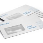 Enveloppes avec fenêtre à gauche, autocollantes